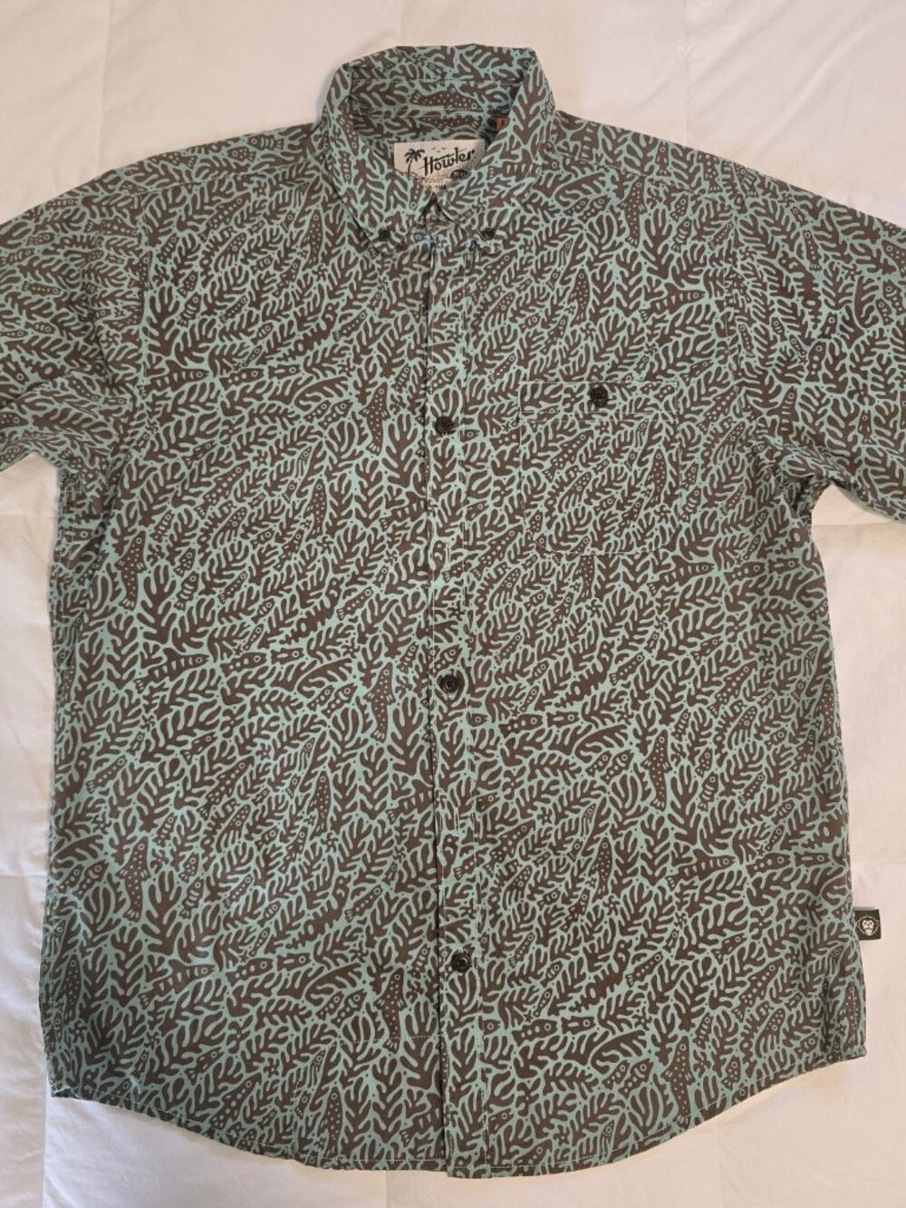 Howler Bros Mansfield Shirt Ecosystem : Isle Green (M) - Picture 2 of 4